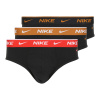 Pánske slipy Nike Everyday Cotton Stretch Brief 3 pary black light crimson/desert ochre/black wb Pánske slipy Nike Everyday Cotton Stretch Brief 3 pary black light crimson/desert ochre/black wb