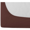 TEXTILOMANIE Jersey EXCLUSIVE tmavo hnedé 90 × 200 cm TEXTILOMANIE Jersey EXCLUSIVE tmavo hnedé 90 × 200 cm