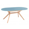 RAGABA Biju Oval Ash 170-220 cm - rozkladací jedálenský stôl FARBA: nebeská modrá RAGABA Biju Oval Ash 170-220 cm - rozkladací jedálenský stôl FARBA: nebeská modrá