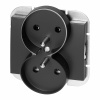 Orno Dvojitá zásuvka 2x2P+Z Onyx, 16A, 250V, PT-6OR, čierna Orno Dvojitá zásuvka 2x2P+Z Onyx, 16A, 250V, PT-6OR, čierna