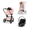 Cybex Platinum CYBEX Priam 5.0 Travel Set + Cloud T - Style Collection peach pink 2026 matt black Cybex Platinum CYBEX Priam 5.0 Travel Set + Cloud T - Style Collection peach pink 2026 matt black