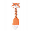 RECORD Plyšová elastická hračka líška lano RECORD Plyšová elastická hračka líška lano