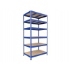Kovový regál do skladu Biedrax 45 x 120 x 210 cm, modrý - 6 políc MDF Kovový regál do skladu Biedrax 45 x 120 x 210 cm, modrý - 6 políc MDF