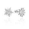 Beneto Stříbrné náušnice pecky s čirými zirkony AGUP3449 Beneto Stříbrné náušnice pecky s čirými zirkony AGUP3449
