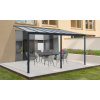 Hliníková pergola BestBerg PZ-13A / 13 m² / šedá Hliníková pergola BestBerg PZ-13A / 13 m² / šedá