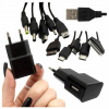 Nabíjačka do auta a do siete pre telefón, univerzálna USB, 10 v 1, 90 cm Nabíjačka do auta a do siete pre telefón, univerzálna USB, 10 v 1, 90 cm
