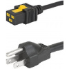 Napájecí šňůra 2 m, Černá, A: IEC C19, B: NEMA 5-15 Polyvinylchlorid, 125 V, 250 V Schurter Napájecí šňůra 2 m, Černá, A: IEC C19, B: NEMA 5-15 Polyvinylchlorid, 125 V, 250 V Schurter
