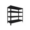Kovový regál bezskrutkový Biedrax 40 x 60 x 90 cm, čierny - 4 police kovové Kovový regál bezskrutkový Biedrax 40 x 60 x 90 cm, čierny - 4 police kovové