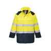 Portwest FR79 Bizflame Multi Arc Hi-Vis Nehorľavá reflexná bunda žltá/tmavomodrá L Portwest FR79 Bizflame Multi Arc Hi-Vis Nehorľavá reflexná bunda žltá/tmavomodrá L