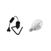 EUROLITE Sada LED BC-1 RGB + trojuholníková zásuvka čierna EUROLITE Sada LED BC-1 RGB + trojuholníková zásuvka čierna
