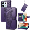 Peňaženkové kožené puzdro Butterfly Love na Xiaomi Redmi Note 13 Pro 4G - Tmavo fialová Peňaženkové kožené puzdro Butterfly Love na Xiaomi Redmi Note 13 Pro 4G - Tmavo fialová
