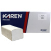 ZZ skladané papierové utierky KAREN 25x23cm ,2vr.,100 % celulóza (4000ks) ZZ skladané papierové utierky KAREN 25x23cm ,2vr.,100 % celulóza (4000ks)