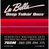 LaBella 760N Deep Talkin' Bass Black Nylon Tape Wound 60-115 LaBella 760N Deep Talkin' Bass Black Nylon Tape Wound 60-115