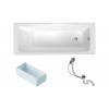 Swiss aqua technologies Obdélníková vana SAT Feel 160x70 cm smaltovaná ocel levá i pravá SATBVFEEL1603 Swiss aqua technologies Obdélníková vana SAT Feel 160x70 cm smaltovaná ocel levá i pravá SATBVFEEL1603