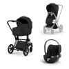 Cybex Platinum CYBEX Priam 5.0 Travel Set + Cloud T - Style Collection sepia black 2026 matt black Cybex Platinum CYBEX Priam 5.0 Travel Set + Cloud T - Style Collection sepia black 2026 matt black