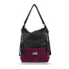Zellia 22199 női fekete-bordó válltáska, hátizsákká alakítható 31 x 25 x 13,5 cm Zellia 22199 női fekete-bordó válltáska, hátizsákká alakítható 31 x 25 x 13,5 cm