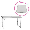 Kondela Skladací, kempingový stôl, 120x60cm, hliník,MDF sivá, KEPI TYP 1 Kondela Skladací, kempingový stôl, 120x60cm, hliník,MDF sivá, KEPI TYP 1