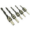 Sada záhlbnikov do dreva s vrtákmi 4,5,6,8,10 mm, upínanie valcová stopka, XL-TOOLS Sada záhlbnikov do dreva s vrtákmi 4,5,6,8,10 mm, upínanie valcová stopka, XL-TOOLS