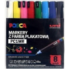 Uni Mitsubishi Pencil Plakátové fixy PC-1MR 8 barev POSCA UNI Uni Mitsubishi Pencil Plakátové fixy PC-1MR 8 barev POSCA UNI