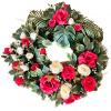 Luxusný smútočný veniec borovicový exclusive ruže, pivonky, monstera a doplnky 70cm x 80cm Luxusný smútočný veniec borovicový exclusive ruže, pivonky, monstera a doplnky 70cm x 80cm