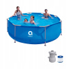 OKRUHLY ZÁHRADNÝ BAZÉN S KOVOVOU KONŠTRUKCIOU AVENLI PRAIA + FILTRÁCIA ČERPADLO 300x76 SET OKRUHLY ZÁHRADNÝ BAZÉN S KOVOVOU KONŠTRUKCIOU AVENLI PRAIA + FILTRÁCIA ČERPADLO 300x76 SET