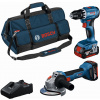 BOSCH PROFESSIONAL 18 V súprava 2 ks náradia GSR + GWS + (2× 4.0Ah+GAL, brašna) 0615A5007N BOSCH PROFESSIONAL 18 V súprava 2 ks náradia GSR + GWS + (2× 4.0Ah+GAL, brašna) 0615A5007N