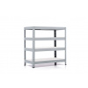 Policový regál Trestles RH 900x800x500, nosnosť 1400 kg, 4 police Farba: sivá, Typ police: biela HDF 5 mm Policový regál Trestles RH 900x800x500, nosnosť 1400 kg, 4 police Farba: sivá, Typ police: biela HDF 5 mm