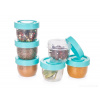 TURQUOISE BOX | sada 6 šroubovacích dóz | 50 ml TURQUOISE BOX | sada 6 šroubovacích dóz | 50 ml
