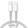 Baseus CATLGD-02 USB-C (M) - Lightning (M), 1m, bílý Baseus CATLGD-02 USB-C (M) - Lightning (M), 1m, bílý