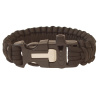 HIGHLANDER Paracord náramok - trojzubec, píšťalka, kremeň čierna HIGHLANDER Paracord náramok - trojzubec, píšťalka, kremeň čierna