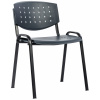 ALBA konferenčná plastová stolička LAYER šedá/ černá kostra