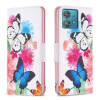 Peňaženkové kožené puzdro na Motorola Edge 40 Neo - Butterflies Peňaženkové kožené puzdro na Motorola Edge 40 Neo - Butterflies