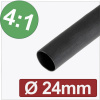 Quadrios 24CA302 zmršťovacia bužírka s lepidlom čierna 24 mm 6 mm Pomer zmrštenia:4:1 metrový tovar; 24CA302 Quadrios 24CA302 zmršťovacia bužírka s lepidlom čierna 24 mm 6 mm Pomer zmrštenia:4:1 metrový tovar; 24CA302