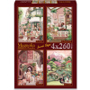 MAGNOLIA Puzzle Kvetinárstvo, Moja izba, Marrakech a Čajová záhrada 4x260 dielikov MAGNOLIA Puzzle Kvetinárstvo, Moja izba, Marrakech a Čajová záhrada 4x260 dielikov