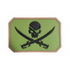 Nášivka PIRATE SKULL Emerson Čierno-zelená Nášivka PIRATE SKULL Emerson Čierno-zelená
