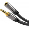 PremiumCord HQ stíněný prodlužovací kabel Jack 3.5mm - Jack 3.5mm M/F 5m kjqmf5