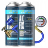 AC FIX Súprava 2x Chladivo R134a Hadica s manometrom 340g AC FIX Súprava 2x Chladivo R134a Hadica s manometrom 340g