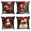 Warmu Sada vianočných obliečok – Santa s darčekmi a snehuliaci pri stromčeku 40x40 cm (4 ks) Warmu Sada vianočných obliečok – Santa s darčekmi a snehuliaci pri stromčeku 40x40 cm (4 ks)