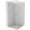 Mexen Lunar-B Duo sprchová kabína otočná 75 x 75 cm, priehľadná, zlatá - 832-075L-075P-50-00 Mexen Lunar-B Duo sprchová kabína otočná 75 x 75 cm, priehľadná, zlatá - 832-075L-075P-50-00