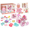 Mamido Mamido Bábika bábätko s kočíkom a doplnkami Baby Sweet Love MT1596 Mamido Mamido Bábika bábätko s kočíkom a doplnkami Baby Sweet Love MT1596