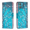 Peňaženkové kožené puzdro na Motorola Edge 40 Neo - Plum Blossom Peňaženkové kožené puzdro na Motorola Edge 40 Neo - Plum Blossom
