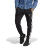 adidas Essentials French Terry Tapered Cuff 3- Stripes Joggers Black/White M adidas Essentials French Terry Tapered Cuff 3- Stripes Joggers Black/White M