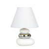 Stolná lampa Salem, bielo-strieborná, Rabalux 4949 Stolná lampa Salem, bielo-strieborná, Rabalux 4949