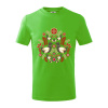 Folklór - hnedé vtáčiky - Tričko detské bavlnené - 122 cm/6 rokov ( Apple Green ) Folklór - hnedé vtáčiky - Tričko detské bavlnené - 122 cm/6 rokov ( Apple Green )