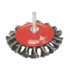 Kefa Tigerlion 7003B, 75 mm, vrkočová, so stopkou, drôt 0.5 mm Kefa Tigerlion 7003B, 75 mm, vrkočová, so stopkou, drôt 0.5 mm