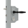 Malý ozdobný zámok LOCINOX LAKY F2 | pre hranatý profil 30-40 mm | strieborná Malý ozdobný zámok LOCINOX LAKY F2 | pre hranatý profil 30-40 mm | strieborná