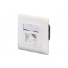 DIGITUS Zásuvka Profi STP 2 port, Cat6A pod omietku, LSA, biela, horizontal.kabel.instalace DN-9008-1 DIGITUS Zásuvka Profi STP 2 port, Cat6A pod omietku, LSA, biela, horizontal.kabel.instalace DN-9008-1