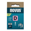NOVUS tenké, ploché drôtené sponky typ D, 53 F/8 mm, 1200 ks NOVUS tenké, ploché drôtené sponky typ D, 53 F/8 mm, 1200 ks
