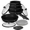 Sada nádobí Berlingerhaus s titanovým povrchem 13 ks Black Rose Collection Sada nádobí Berlingerhaus s titanovým povrchem 13 ks Black Rose Collection