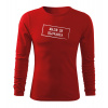 DRAGOWA Fit-T tričko s dlhým rukávom made in slovakia, červená 160g/m2 - L DRAGOWA Fit-T tričko s dlhým rukávom made in slovakia, červená 160g/m2 - L